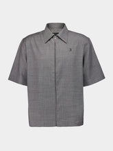 Givenchy Grey Wool Zipped Shirt