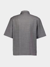 Givenchy Grey Wool Zipped Shirt