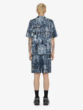 Givenchy Navy Silk Shirt with Hubert Objects Print