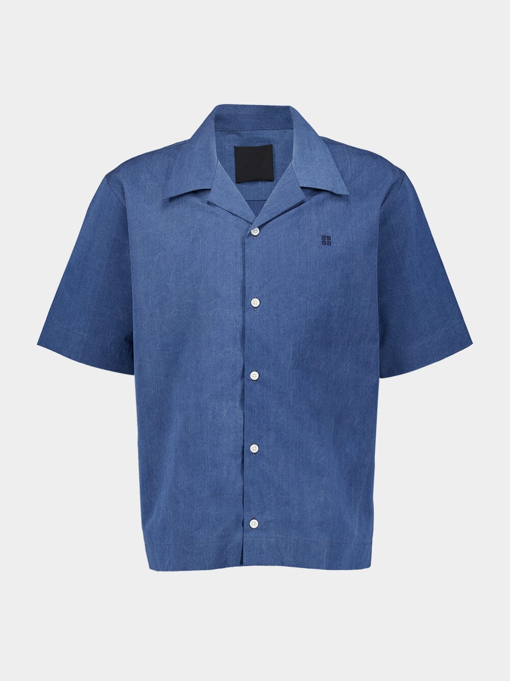 Sky Blue Ozone Washed Denim Chambray Shirt