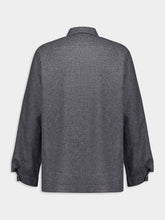 Givenchy Grey Wool Zipped Shirt