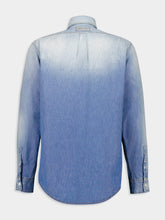 Givenchy Blue Patchwork Denim Shirt