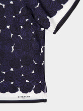 Givenchy Dark Navy Silk Floral Shirt