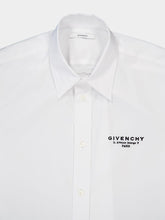 Givenchy White Classic Fit Cotton Logo Shirt