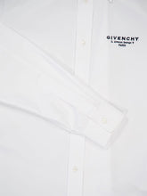 Givenchy White Classic Fit Cotton Logo Shirt