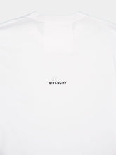 Givenchy White Slim Fit T-Shirt in Cotton with 4G Embroidery