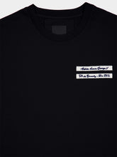 Givenchy Black Cotton T-Shirt with Grosgrain Detail