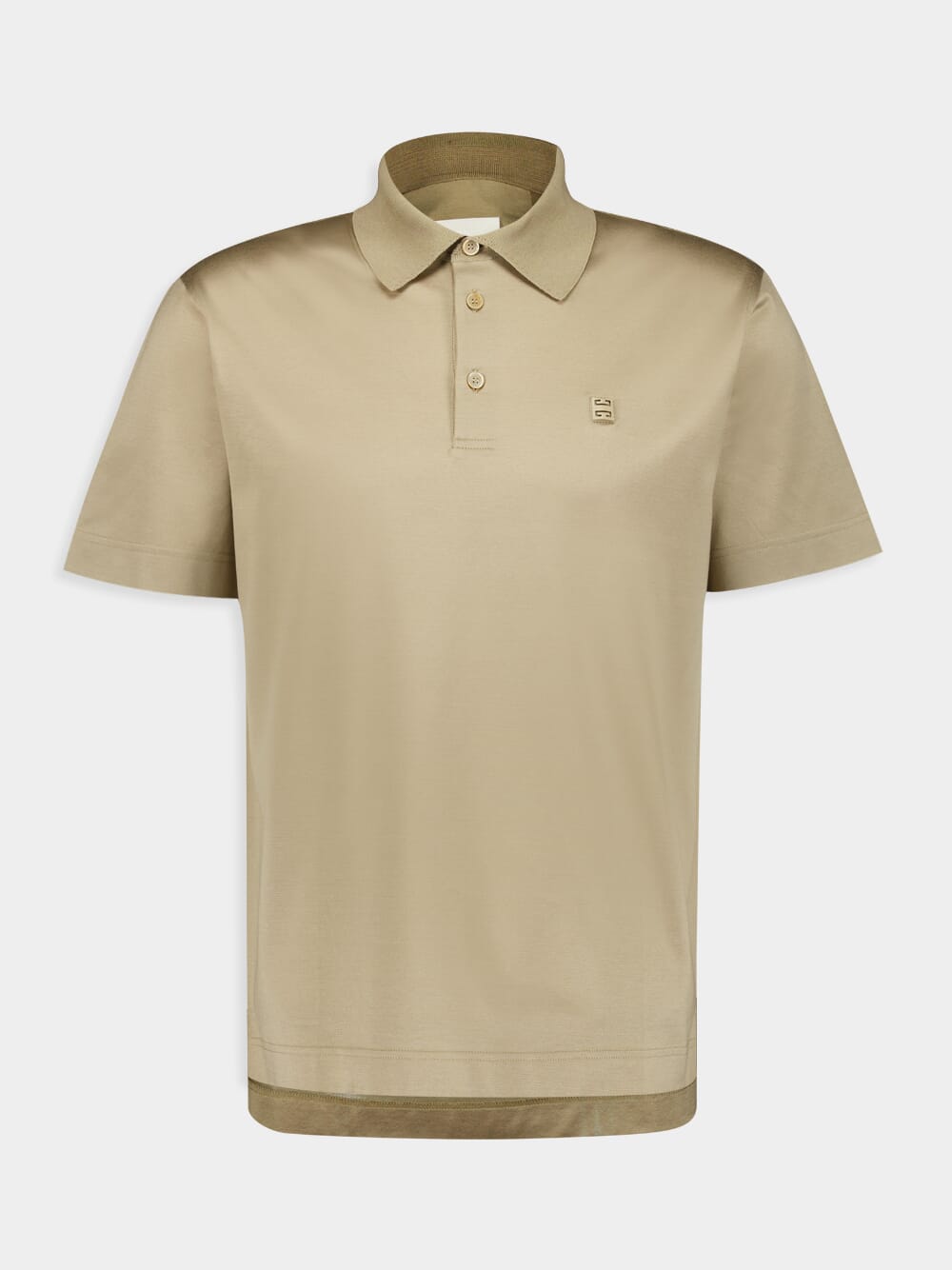 Beige Cotton Polo