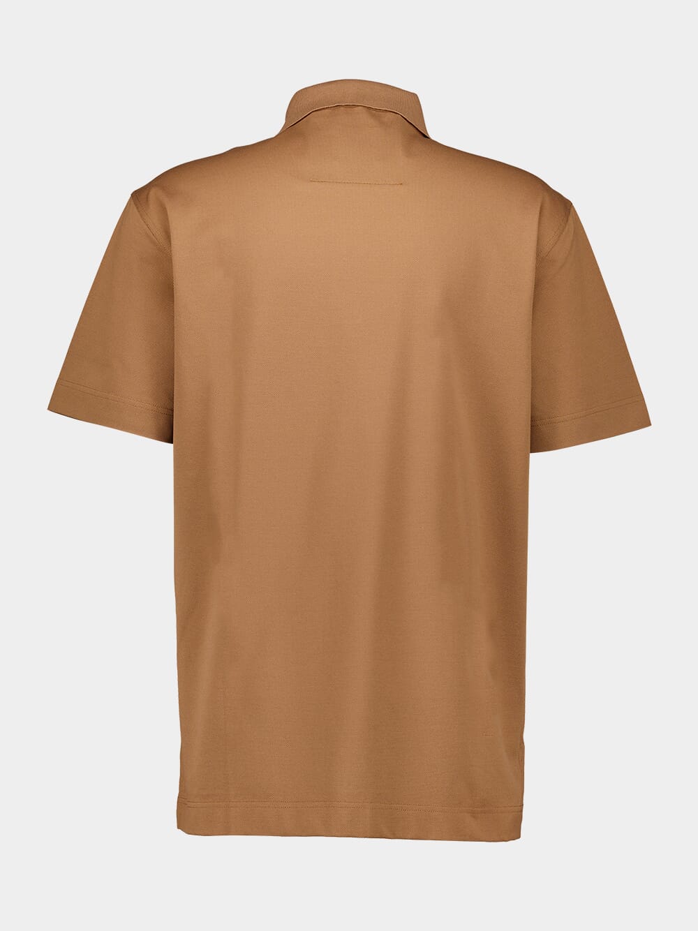 Beige Cotton Polo with 4G Detail