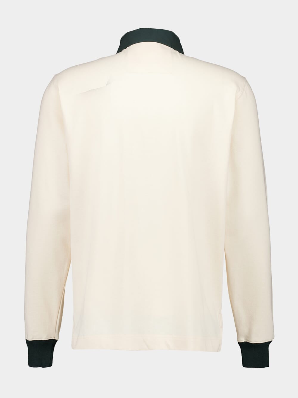 Cream Long-Sleeve Rugby Polo