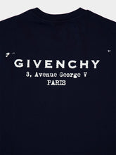 Givenchy Dark Navy Logo Cotton T-Shirt