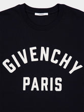 Givenchy Black T-Shirt in Cotton with Logo Embroidery