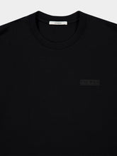 Givenchy Black Cotton T-Shirt with Grosgrain Logo