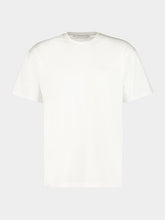 Givenchy White Cotton T-Shirt with Grosgrain Logo