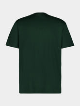 Givenchy Bottle Green Cotton T-Shirt with Grosgrain Logo