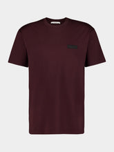 Givenchy Burgundy Cotton T-Shirt with Grosgrain Logo