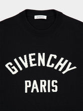 Givenchy Black Couture Seam Logo Knit Sweater