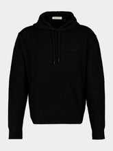 Givenchy Black Wool and Cashmere Hooded Jumper