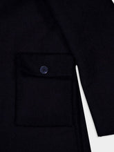 Givenchy Night Blue Teddy Virgin Wool Short Coat