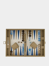 Hector Saxe Paris Beige Comporta Destination Leather Backgammon
