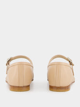 Le Monde Beryl Fawn Leather Mary Jane Flats