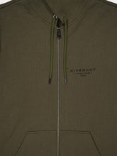 Givenchy Khaki Zipped Sweatshirt in Fleece
