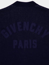 Givenchy Dark Navy Cotton V-Neck Cardigan