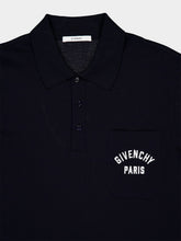 Givenchy Navy Blue Givenchy Logo Polo Shirt