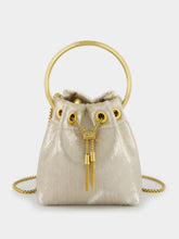 Jimmy Choo Champagne Bon Bon Gold Bucket Bag