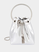 Jimmy Choo Silver Bon Bon Mirror Mini Bag