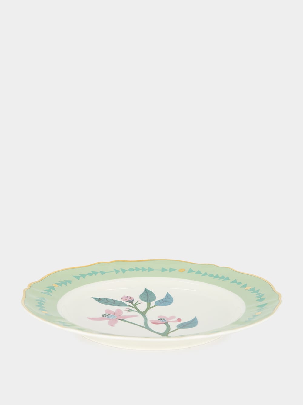 Botanical Porcelain Green Dinner Plate