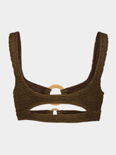 Bond-Eye Cocoa Ring Sasha Bikini Top
