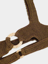 Bond-Eye Cocoa Ring Sasha Bikini Top