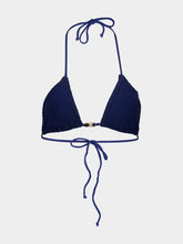 Bond-Eye Navy Ingrid Beaded Triangle Top