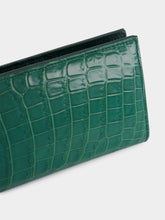 Dolce & Gabbana Dark Green Crocodile Continental Wallet