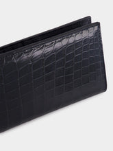 Dolce & Gabbana Night Blue Crocodile Continental Wallet
