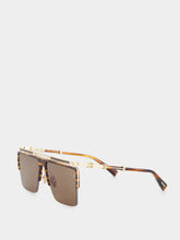 Balmain Brown Triomphe Sunglasses