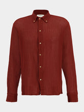 Spiritum Tulum Red Terracotta Balam Cotton Shirt