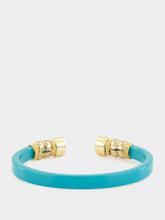Gas Bijoux Turquoise Sarina Open Bangle with Semi-Precious Stones