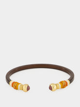 Gas Bijoux Sari Terracotta and Gold Cuff Bracelet