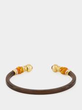 Gas Bijoux Sari Terracotta and Gold Cuff Bracelet