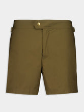 Tom Ford Military Green Nylon Swim Shorts