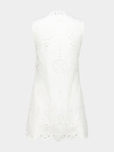 Matteau White Broderie Tie Mini Dress