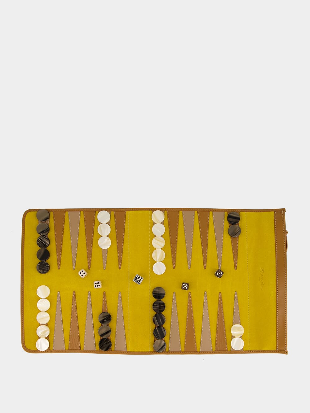 Victor Mustard Velvet Travel Backgammon