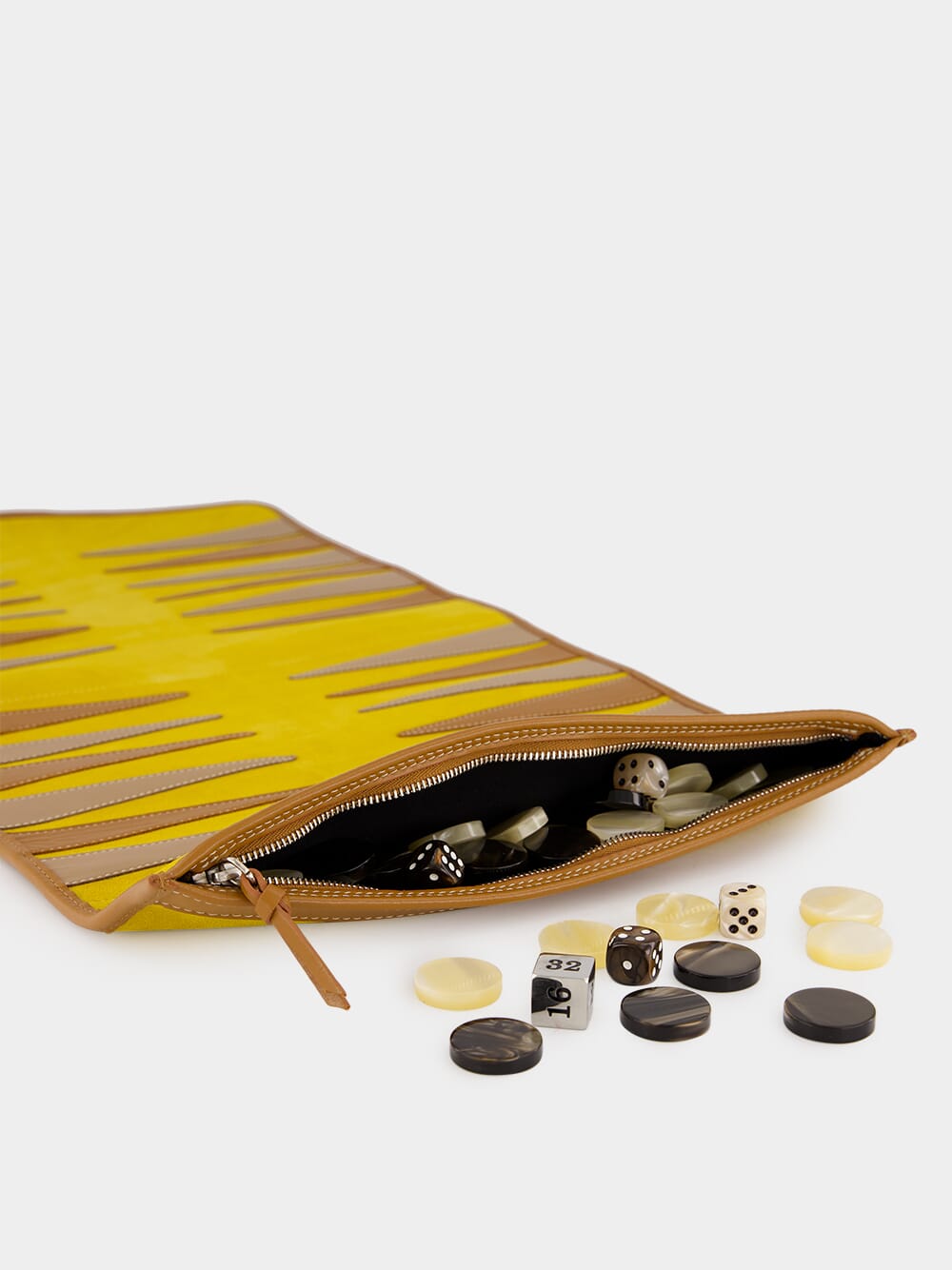 Victor Mustard Velvet Travel Backgammon