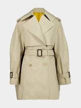 Givenchy Beige Cocoon Short Cotton Trench