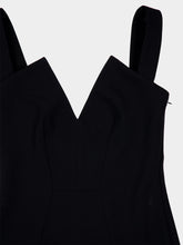 Givenchy Black V-Neck Cady Mini Dress
