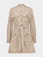 Givenchy Taupe Safari Poplin Dress