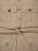 Givenchy Taupe Safari Poplin Dress