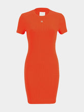Givenchy Orange 4G Plaque Short-Sleeved Mini Dress